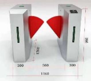 Flap Barrier One Channel (TransparentWings) aplikasi pemesanan tiket