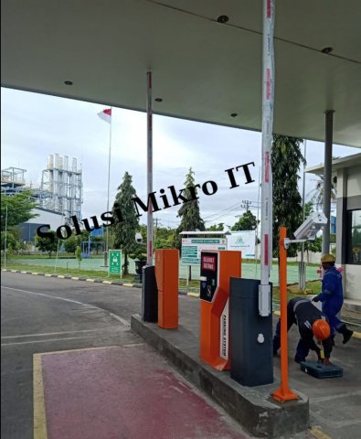 PLTMG Arun Aceh Palang pintu otomatis