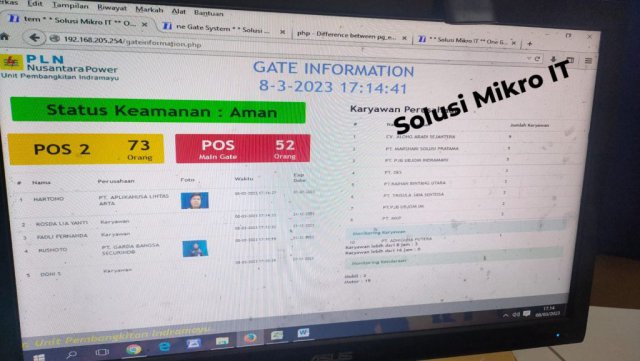 PLTU Indramayu Palang pintu otomatis
