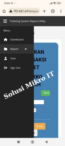 Ticketing Report Tools aplikasi pemesanan tiket